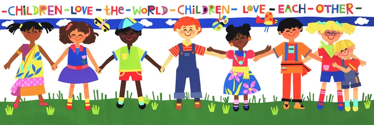 Children Love the World Print