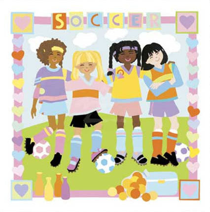 Soccer Girls Print