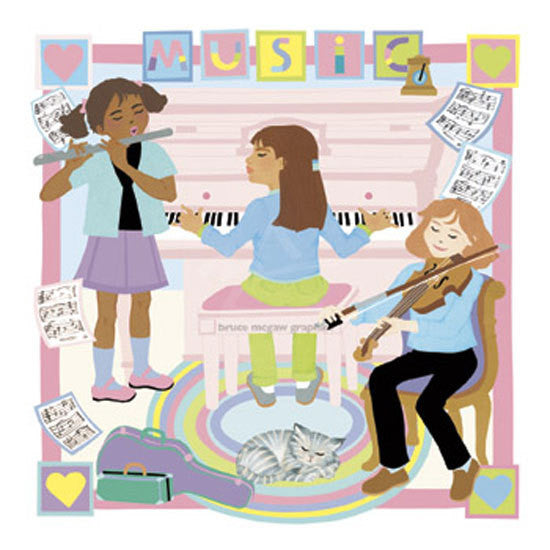Music Girls Print