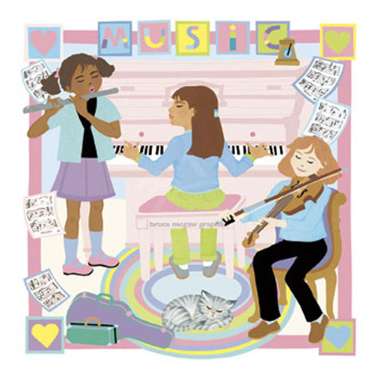 Music Girls Print