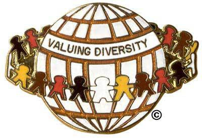 Value Diversity World Pin