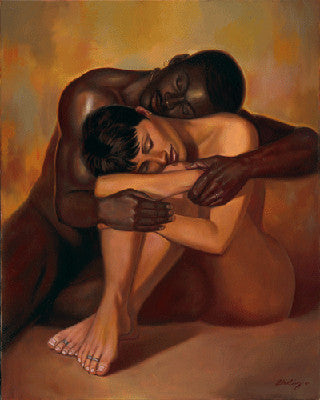 Interracial Nude Art Print