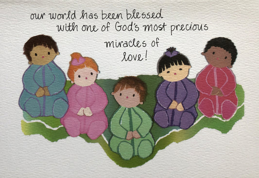 Our World Baby Congratulations Card