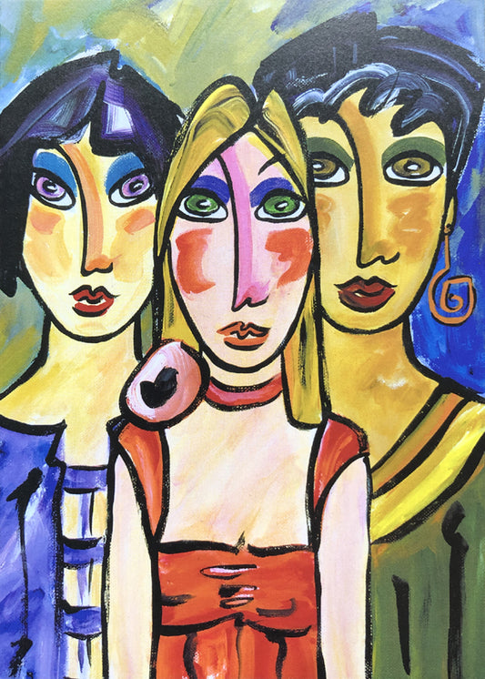 Sisters Under the Skin Greeting Card