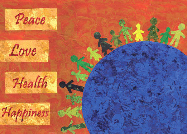 Peace, Love, Health, Happiness Holiday Cards