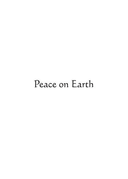 Inside text: Peace on Earth