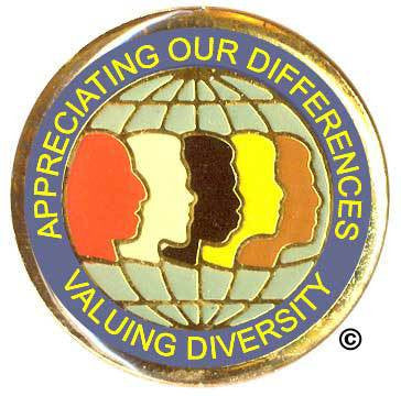 Appreciating Our Differences Valuing Diversity Pin
