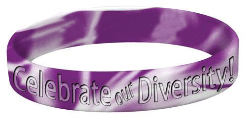 celebrate our diversity silicone bracelet
